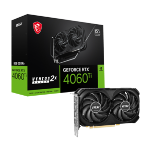 PLACA DE VIDEO NVIDIA MSI GEFORCE RTX 4060Ti VENTUS 2X BLACK 8G OC
