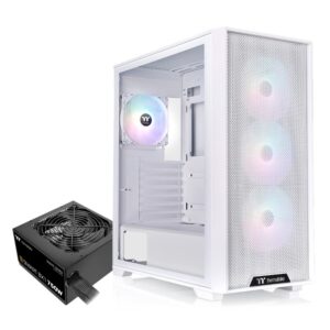 GABINETE THERMALTAKE H390 TG ARGB FAN*4 E-ATX 750W