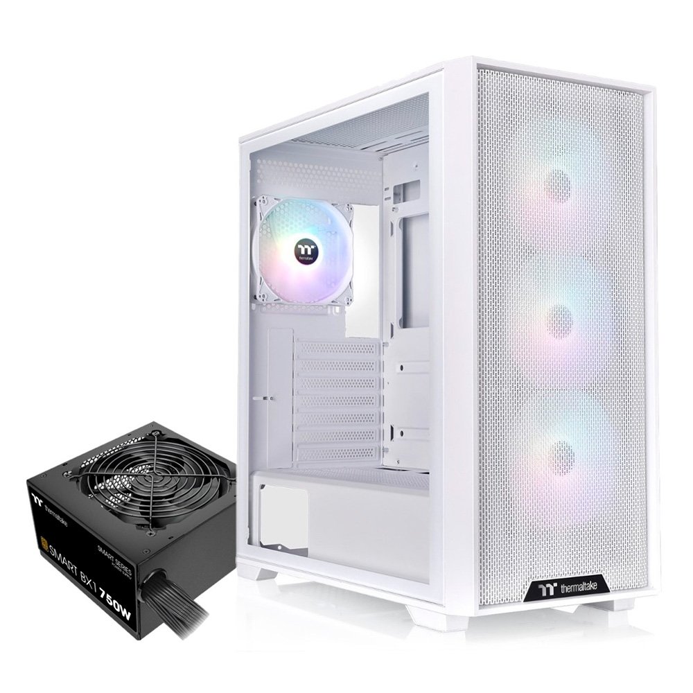 GABINETE THERMALTAKE H390 TG ARGB FAN*4 E-ATX 750W