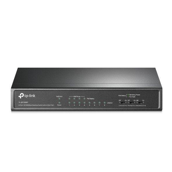 SWITCH 8P TP-LINK TL-SF1008P 10/100 4P POE+ DESKT