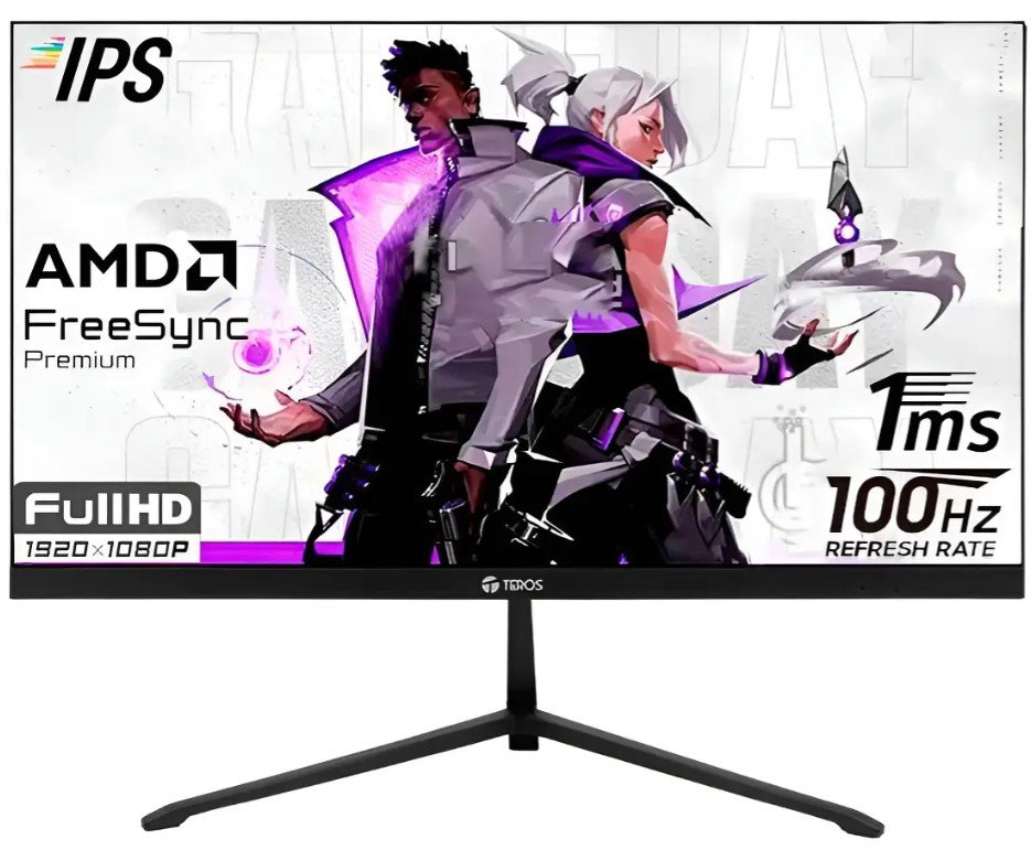 MONITOR TEROS TE-2128S 21.5" PLANO IPS FHD (1920 X 1080) 100HZ 1MS FICHA USA - Image 5