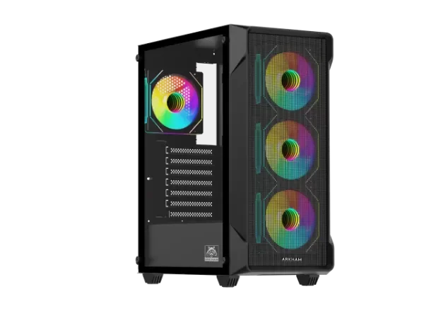 GABINETE ARKHAM VORUS ECO 4*FAN ARGB ATX