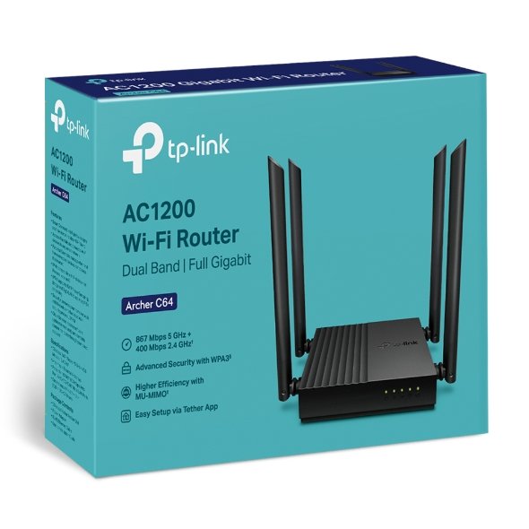 ROUTER 4P TP-LINK ARCHER C64 AC1200 MU-MIMO - Image 6