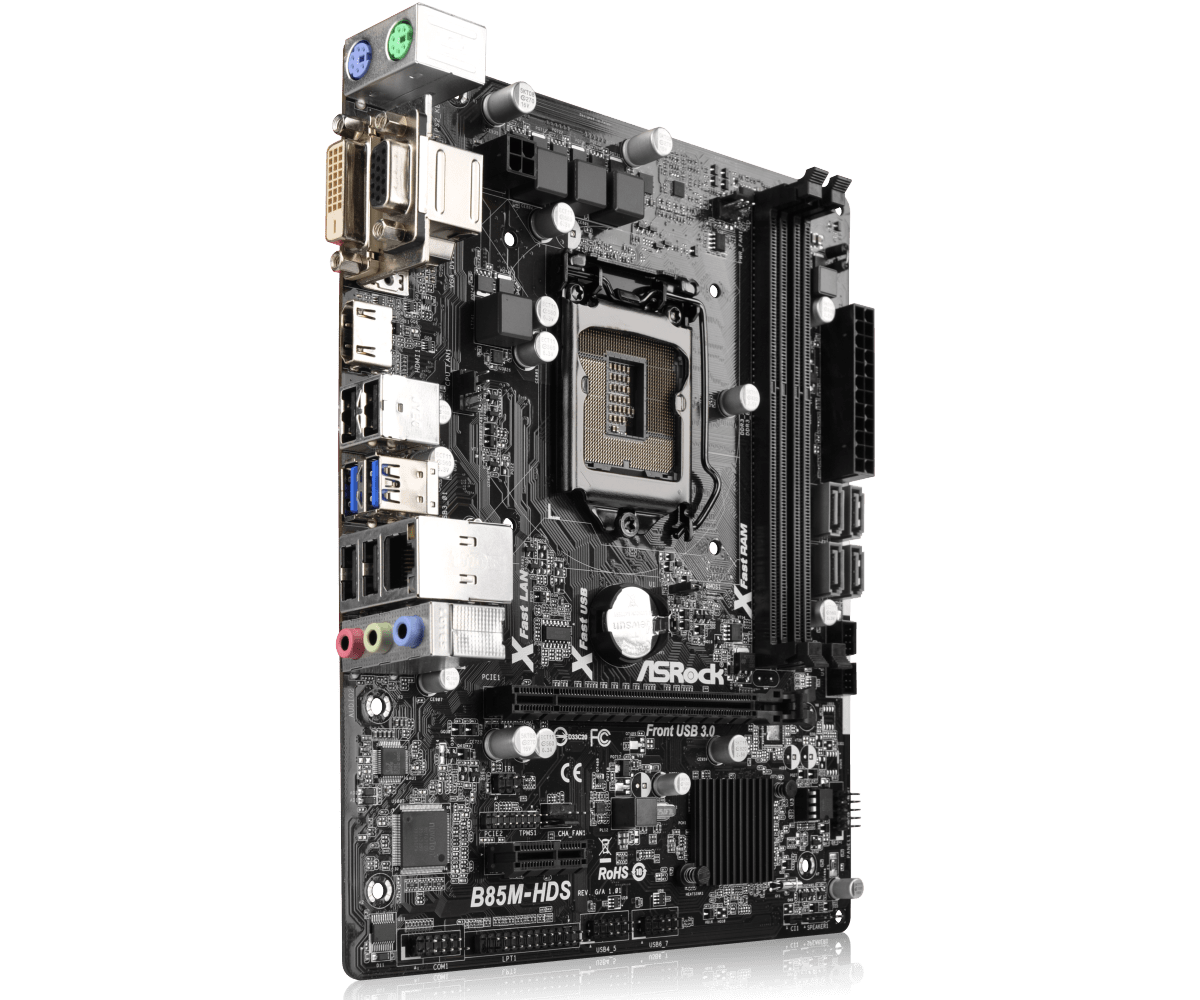 MOTHERBOARD ASROCK B85M-HDS C/ MICROPROCESADOR INTEL I3 4TA - Image 2