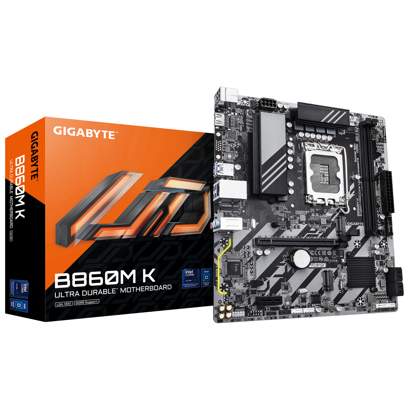 MOTHERBOARD GIGABYTE S1851 B860M K DDR5 BOX M-ATX - Image 2