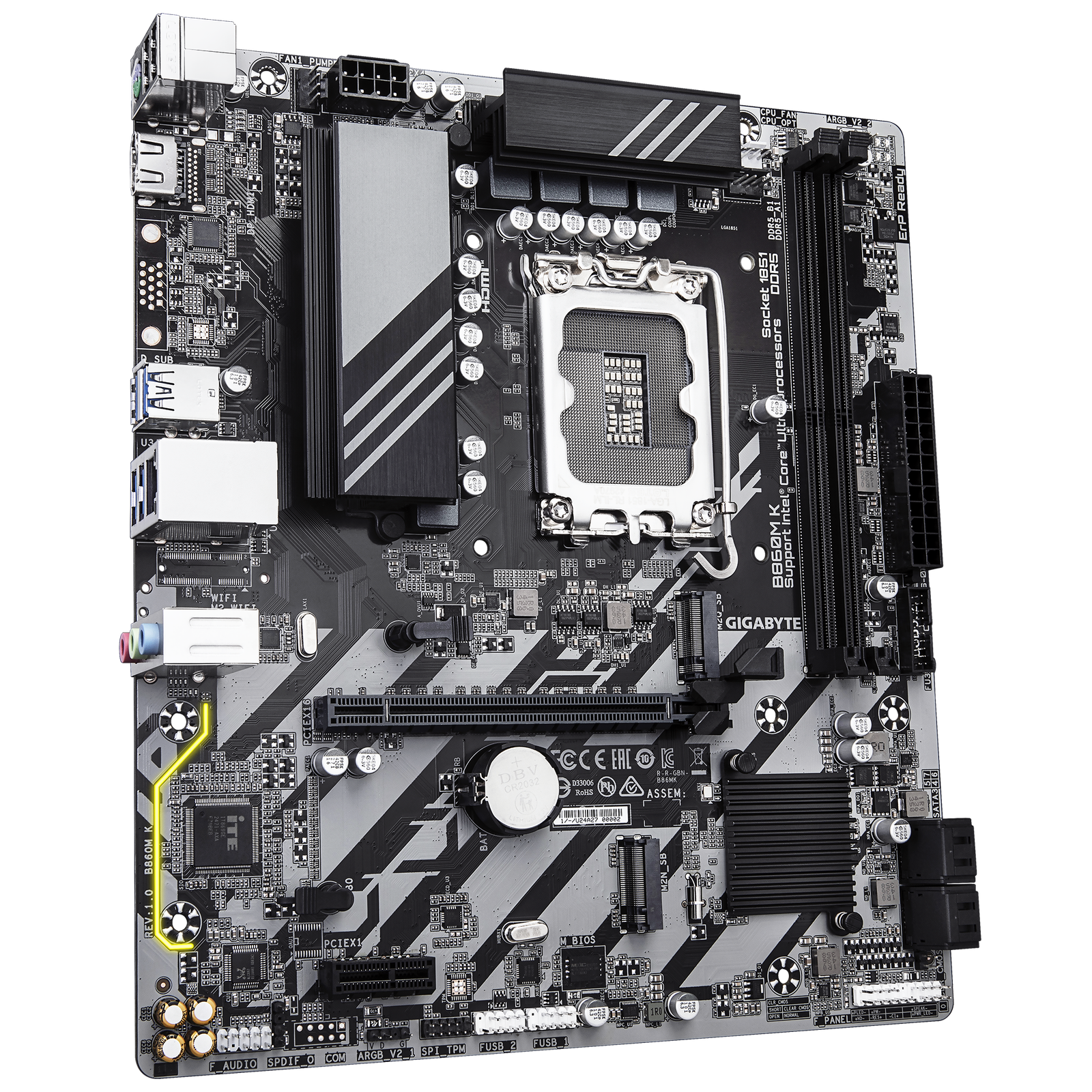 MOTHERBOARD GIGABYTE S1851 B860M K DDR5 BOX M-ATX