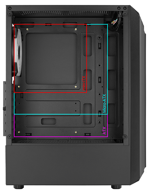 GABINETE GAMER AEROCOOL BIONIC BLANCO - Image 4