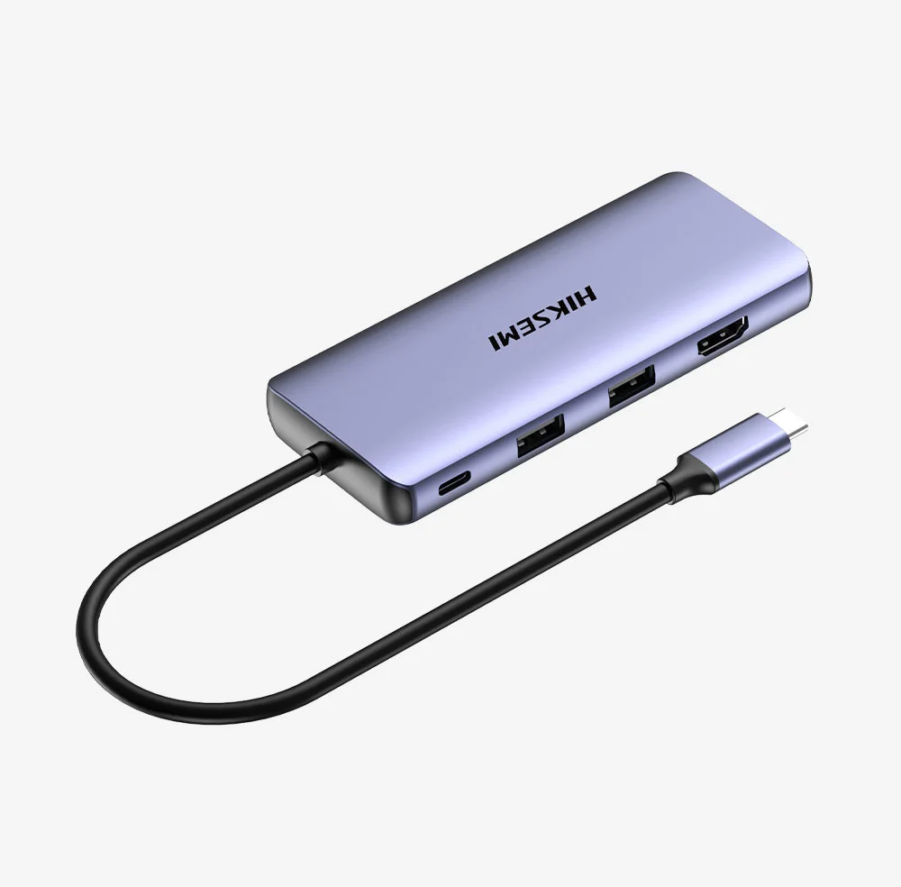 HUB HIKSEMI DS11 USB-C A USBX4 HDMIX1 RJ45X1 VGAX1 - Image 4