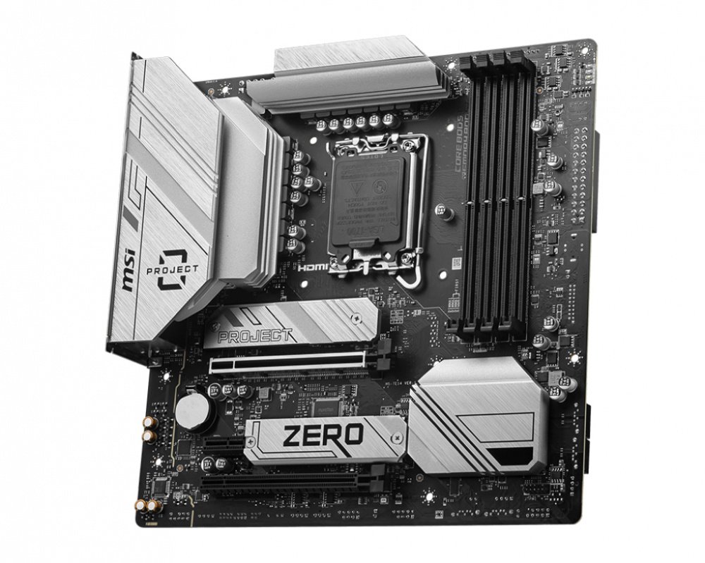 MOTHERBOARD MSI S1700 B760M PROJECT ZERO DDR5 BOX M-ATX