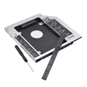 CADDY SEGUNDO DISCO NOTEBOOK HDD SSD UNIVERSAL 9.5MMS