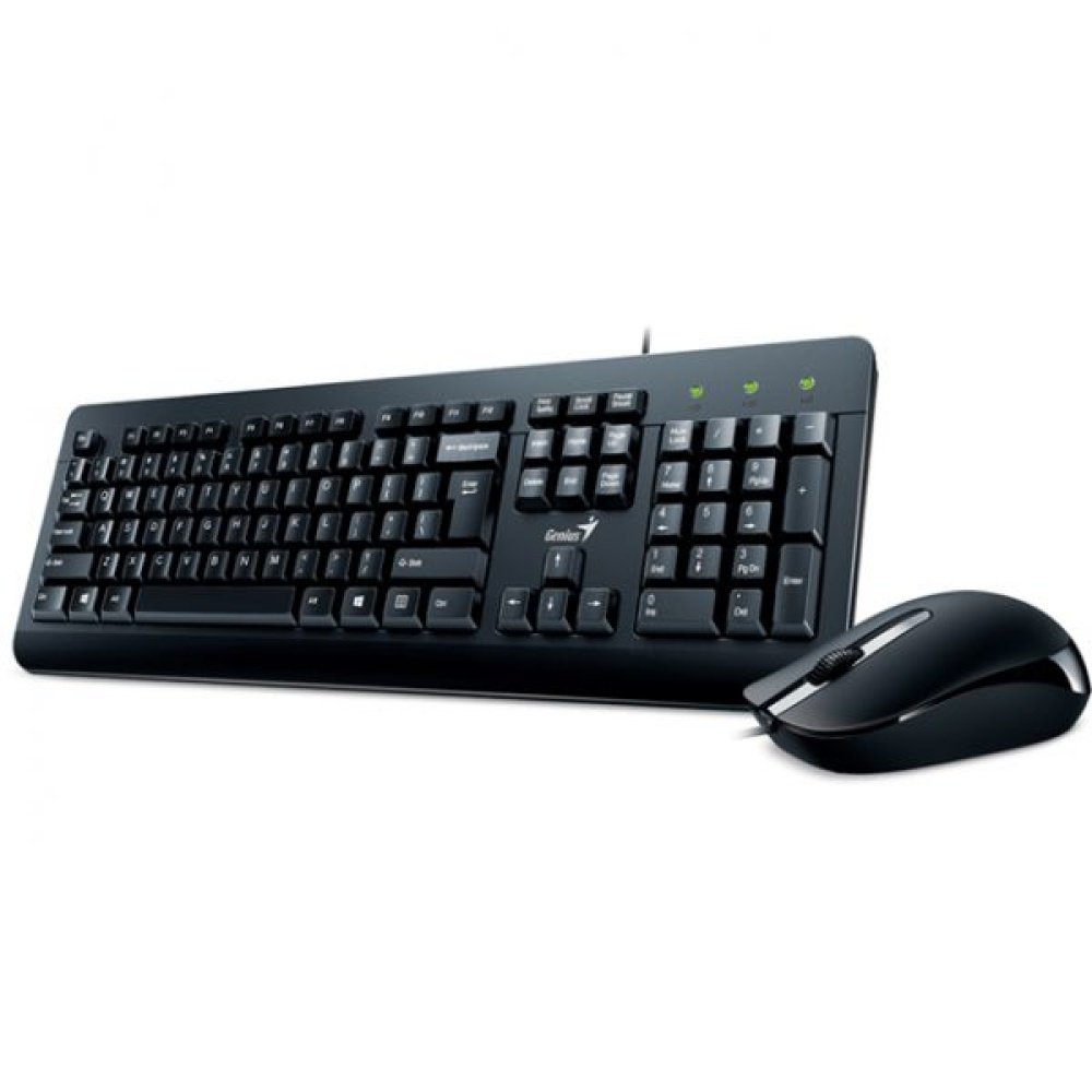TECLADO Y MOUSE GENIUS KM-160 USB BLACK SP