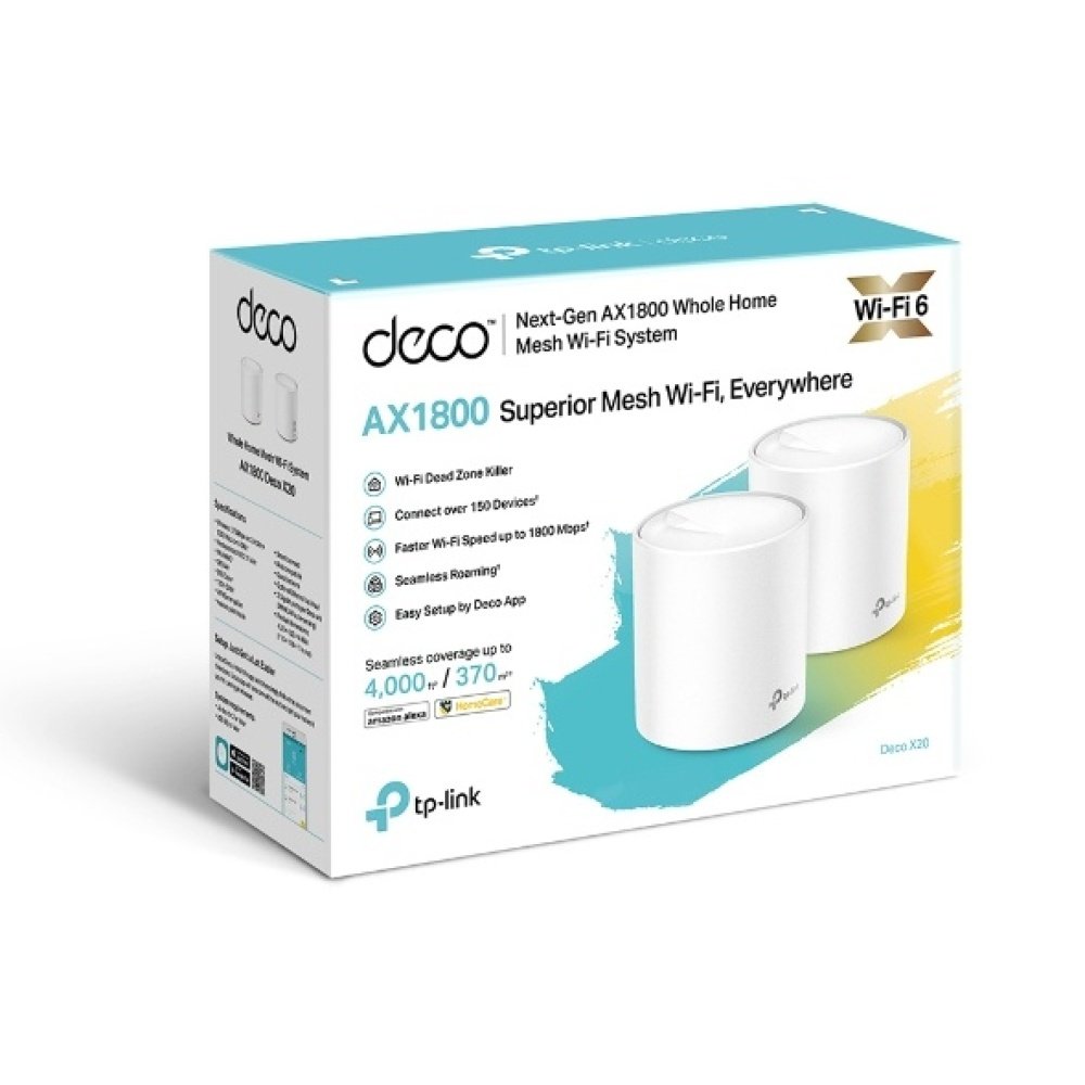 SISTEMA MESH TP-LINK DECO X20 (2-PACK) AX1800