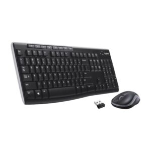 TECLADO Y MOUSE LOGITECH MK270 WIRELESS BLACK LATINO