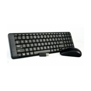 TECLADO Y MOUSE LOGITECH MK220 WIRELESS BLACK LATINO