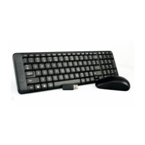 TECLADO Y MOUSE LOGITECH MK220 WIRELESS BLACK LATINO