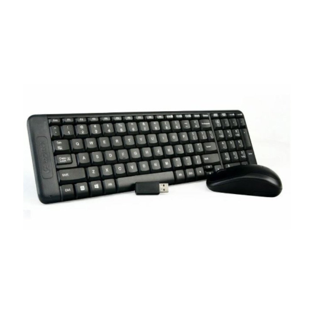 TECLADO Y MOUSE LOGITECH MK220 WIRELESS BLACK LATINO
