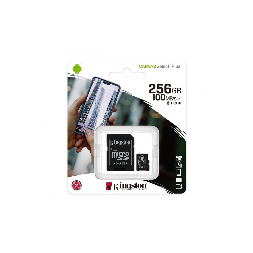 MICRO SD 256GB C10 KINGSTON CANVAS SELECT PLUS