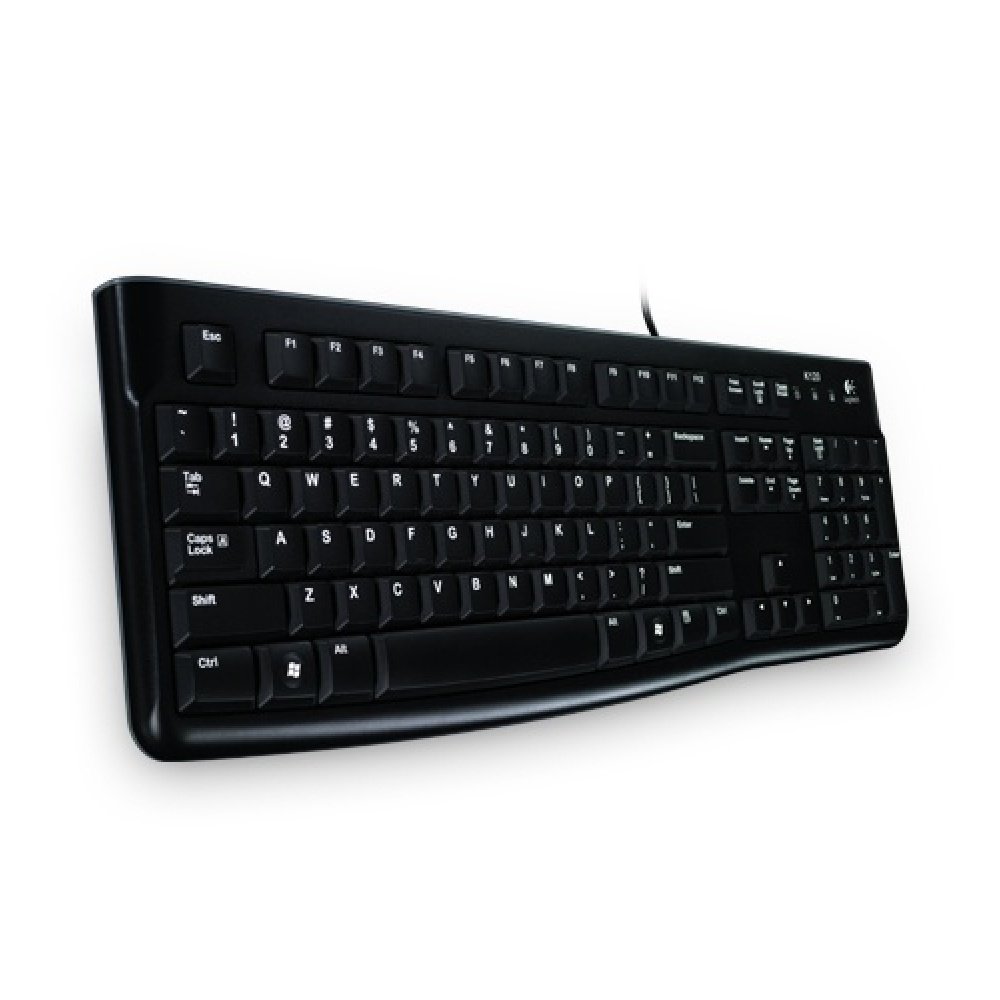 TECLADO LOGITECH K120 USB BLACK LATINO