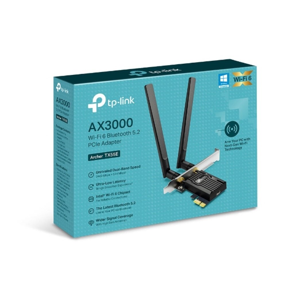 PLACA RED PCI-E TP-LINK ARCHER TX55E WIFI 6 BLUETO