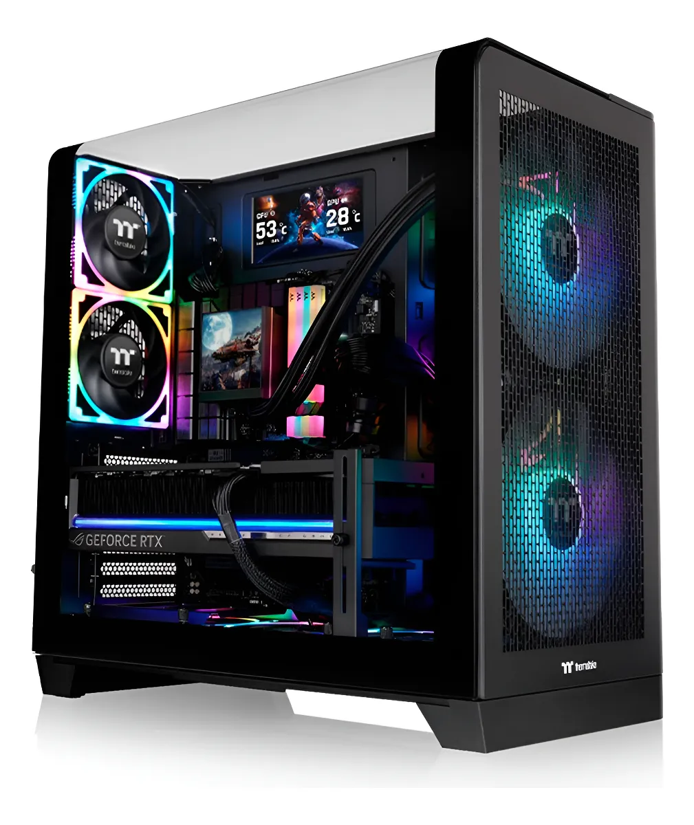 GABINETE THERMALTAKE VIEW 390 AIR BLACK 2*FAN