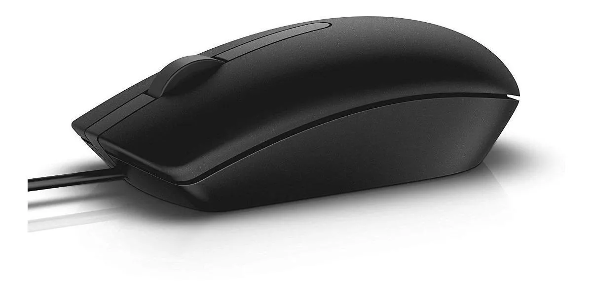 MOUSE DELL MS116 USB BLACK WIRED - Image 3