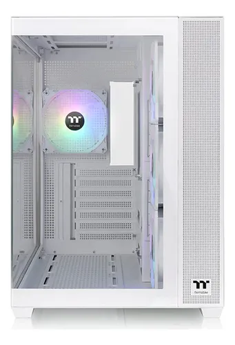 GABINETE THERMALTAKE VIEW 380 TG ARGB WHITE 4*FAN - Image 2