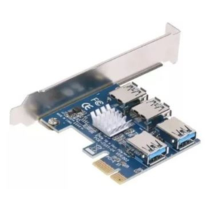 ADAPTADOR PCI-E 1 A 4 USB 3.0 1X A 16X IDEAL PARA MINERIA