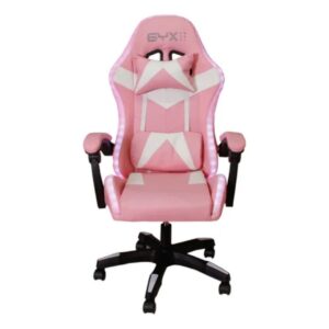 SILLA GAMER SYX GC-S02 PK WH ROSA BLANCO RGB