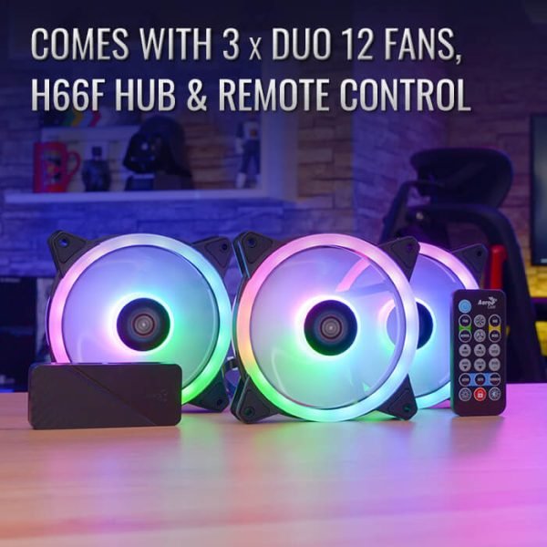 KIT FANS AEROCOOL CON CONTROLADORA Y CONTROL - Image 6