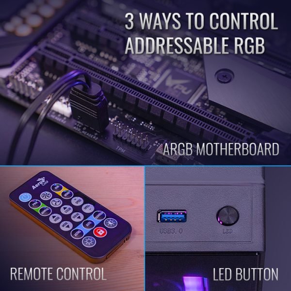 KIT FANS AEROCOOL CON CONTROLADORA Y CONTROL - Image 5