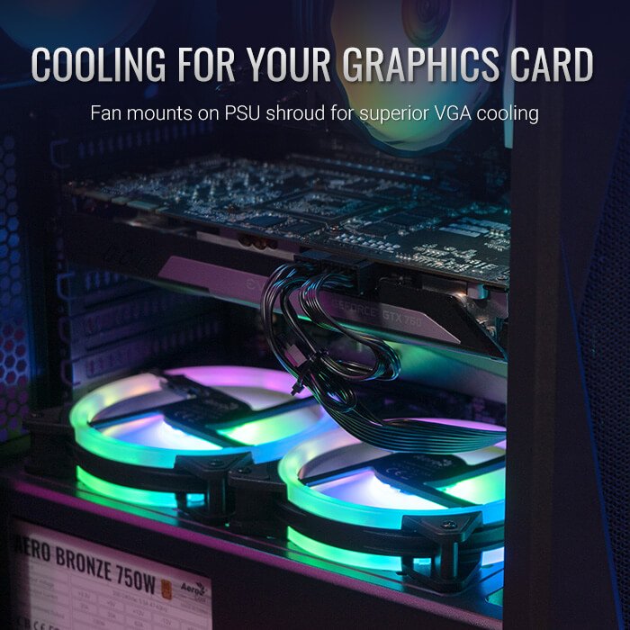 GABINETE GAMER AEROCOOL FALCON BLACK ( FALCON-G-BK-V1 ) - Image 5