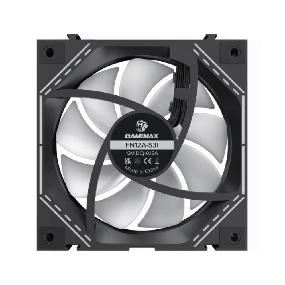 COOLER GAMEMAX P/GAB 3x120MM ARGB MAGNETICO REVERSO - Image 8