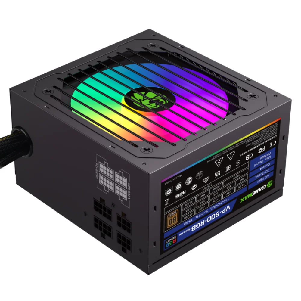 FUENTE 700W GAMEMAX 80 PLUS BRONZE VP-700-M-RGB - Image 4