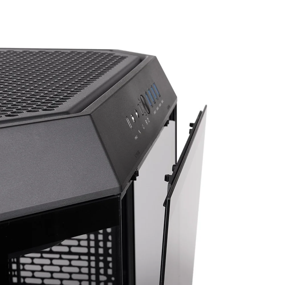GABINETE THERMALTAKE THE TOWER 600 BLACK 2*FAN - Image 2