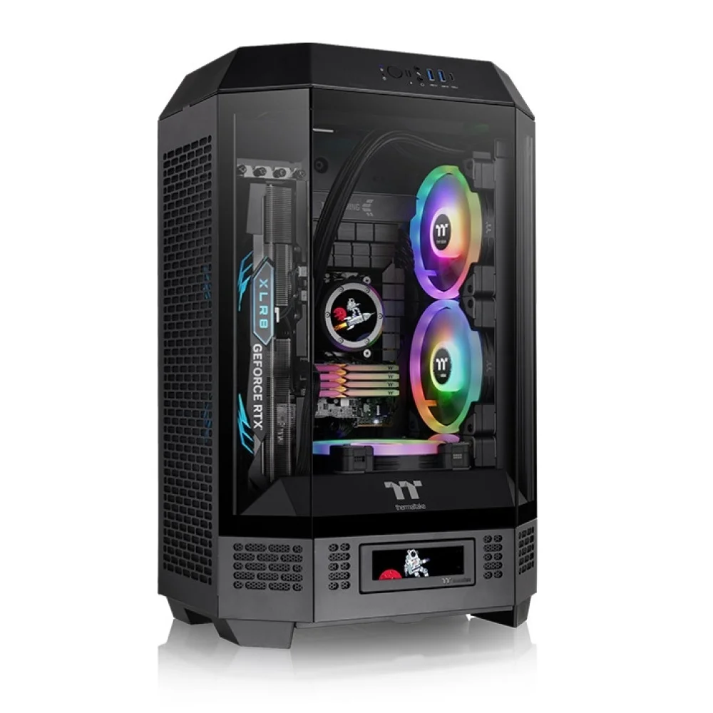 GABINETE THERMALTAKE THE TOWER 300 BLACK 2*FAN