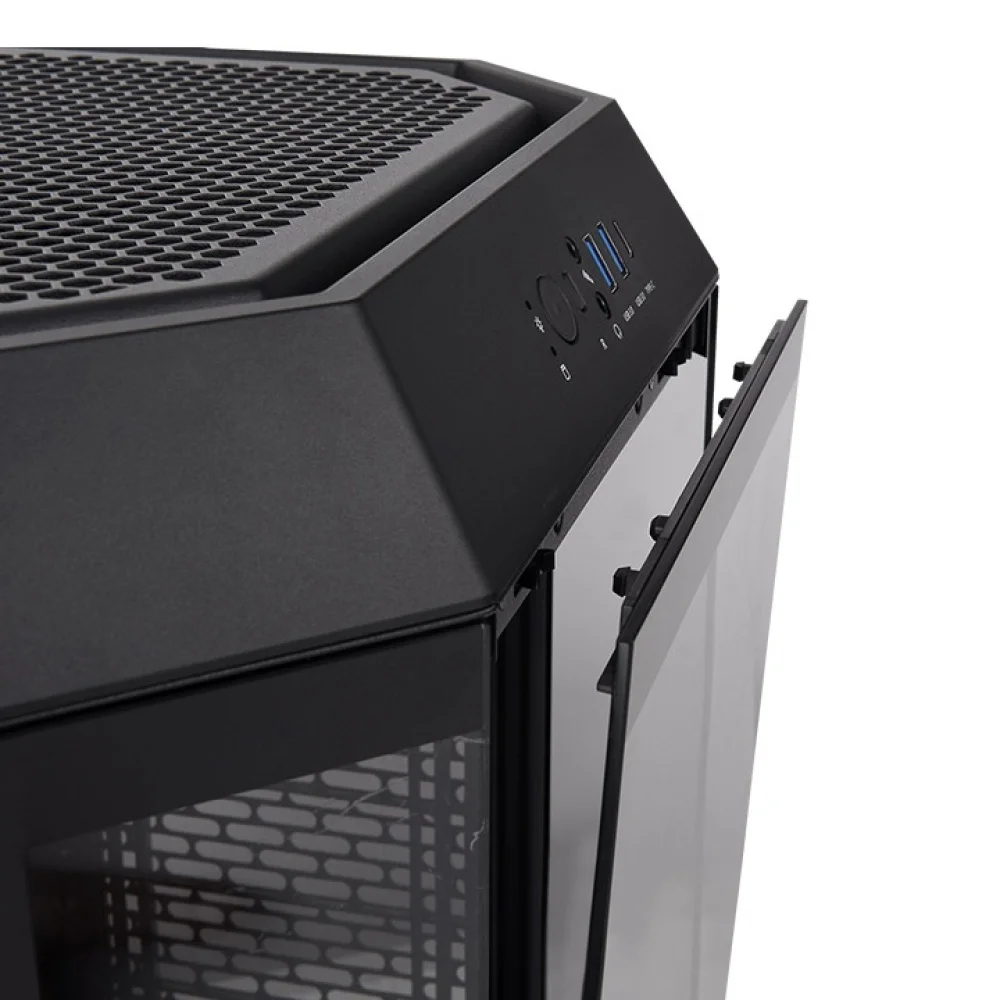 GABINETE THERMALTAKE THE TOWER 300 BLACK 2*FAN - Image 6