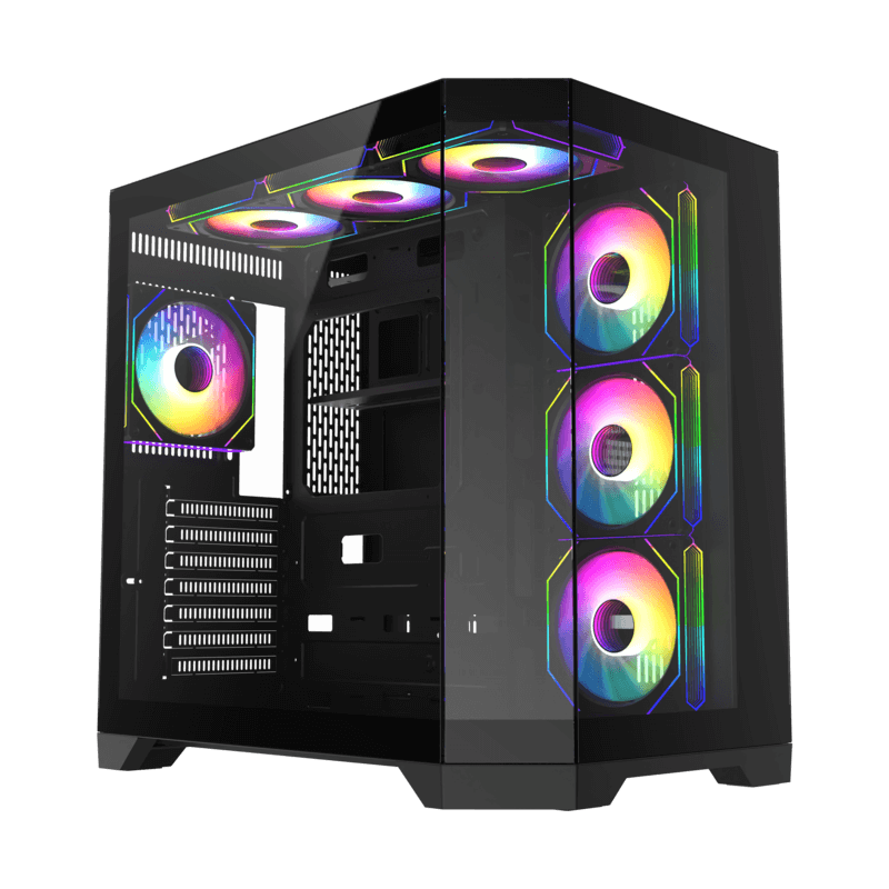 GABINETE GAMEMAX HYPE-A BK 4*FAN ARGB ATX
