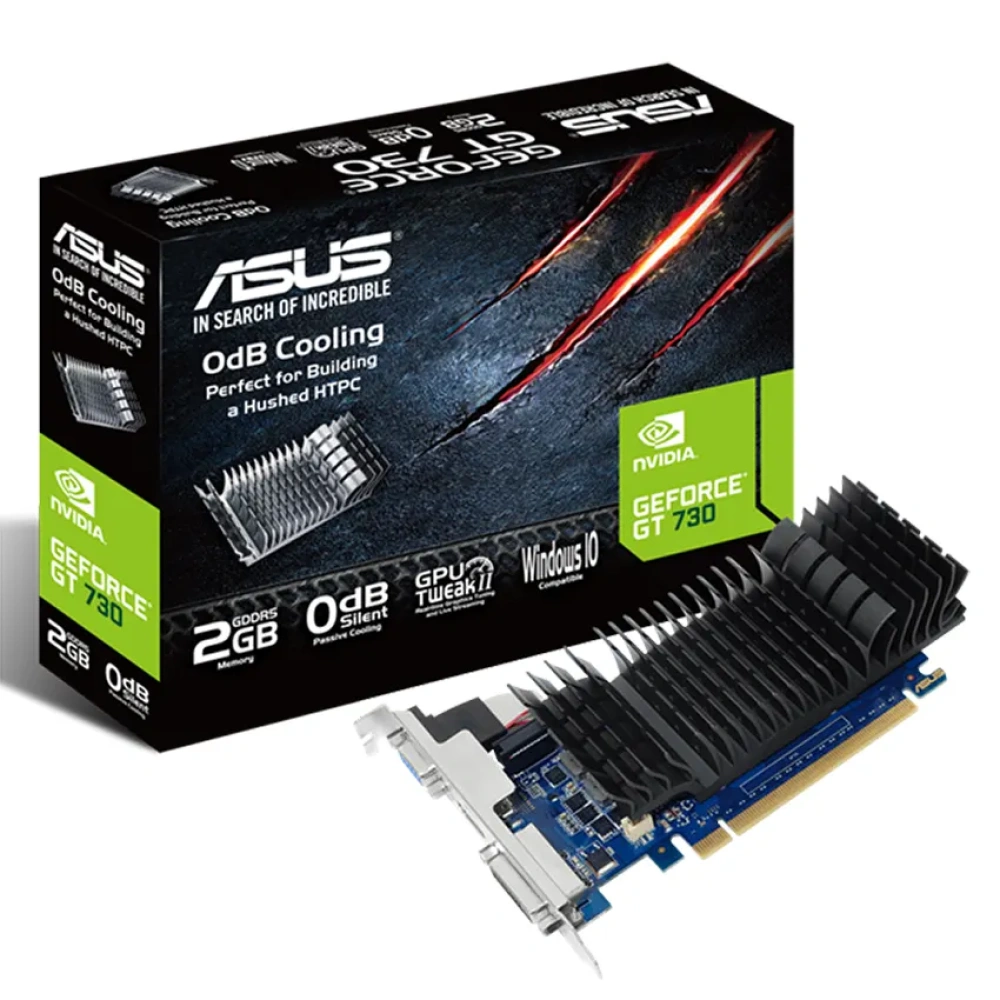 PLACA DE VIDEO 2GB GT 730 ASUS BRK 2GD5 SL