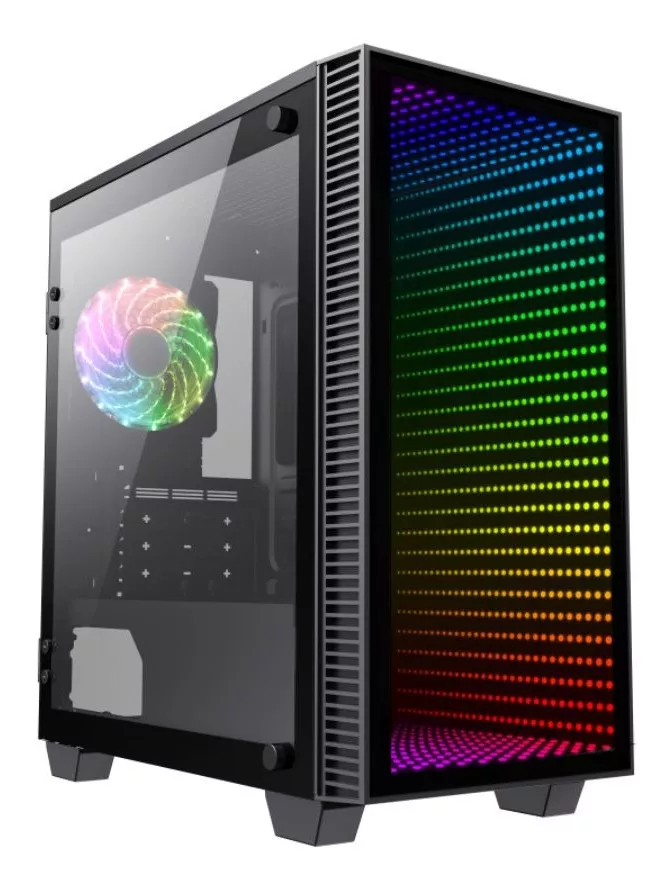 GABINETE GAMEMAX MINI ABYSS H608 1* FAN RGB M-ATX