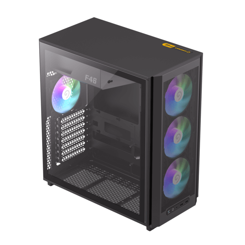 GABINETE GAMEMAX F46 BK 4*FAN ARGB ATX
