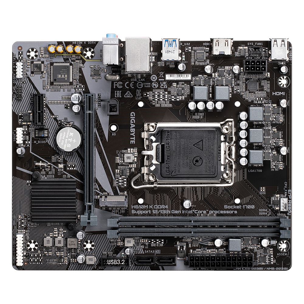 MOTHERBOARD GIGABYTE H610M K DDR4 LGA1700 DDR4 - Image 7