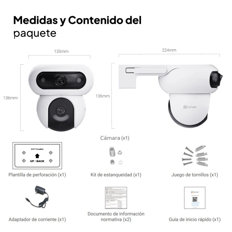 CAMARA IP 4MP EZVIZ H90 DUAL LENS 2K+ EXTERIOR - Image 3