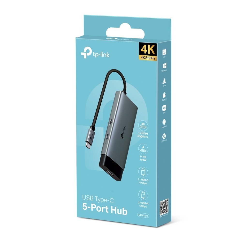 HUB TP-LINK UH5020C USB TIPO-C 5 EN 1 - Image 2