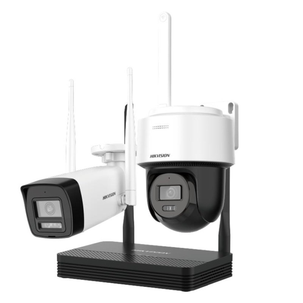 CAMARA 4MP HIKVISION EASYLINK KIT 1X BULLET 1X DOM