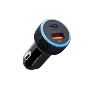 CARGADOR AUTO 1 USB 1 USB TIPO C