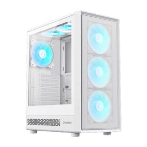 GABINETE GAMEMAX STORM 2 AW BLANCO 6 COOLER  ARGB ATX