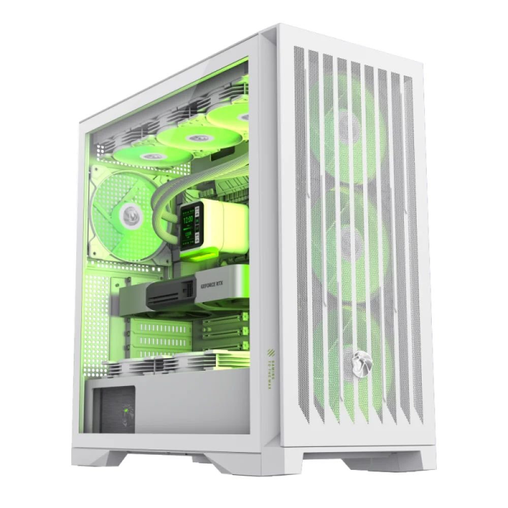 GABINETE GAMEMAX LEADER 2 WH BLANCO 4 COOLER E-ATX