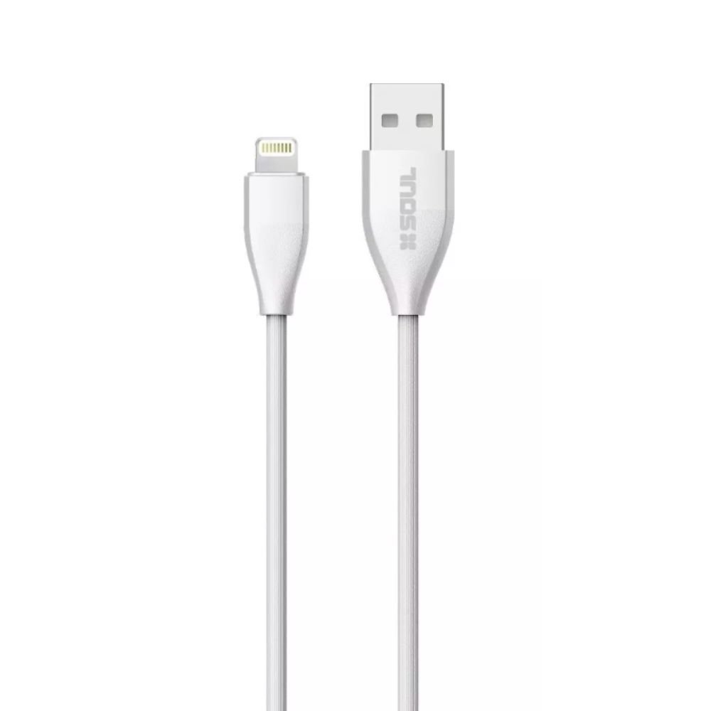 PACK X50 CABLE USB APPLE LIGHTING SILICONADO BLANCO 2.4A