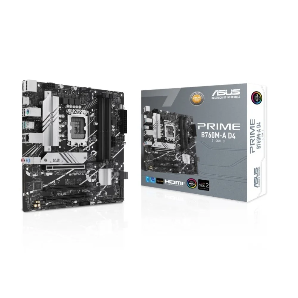 MOTHERBOARD ASUS S1700 PRIME B760M-A D4-CSM DDR4 BOX M-ATX