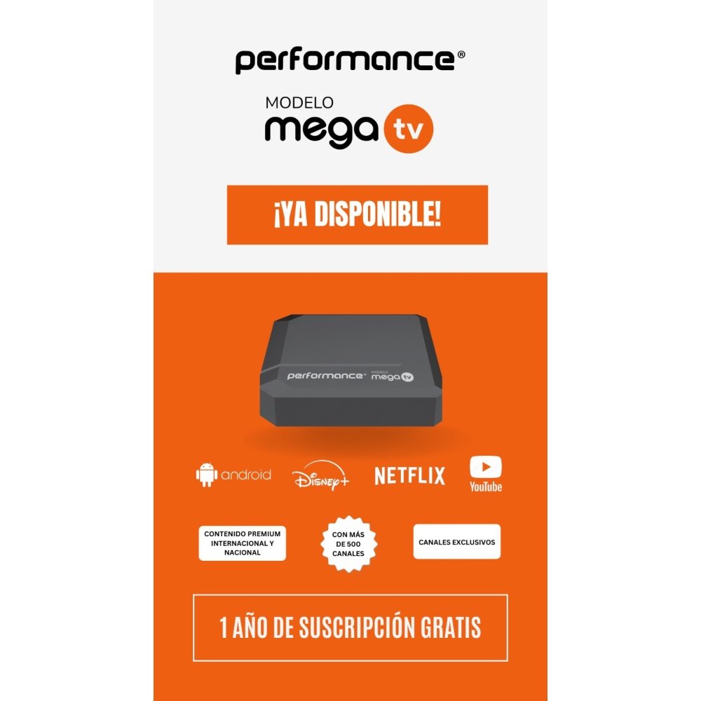 TV BOX Performance Mega TV – 500 canales + 1 año de suscripción - Image 2